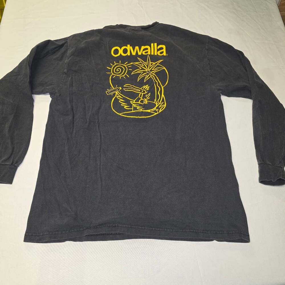Vintage Odwalla Juice For Humans Graphic Long Sleeve T-Shirt Black L